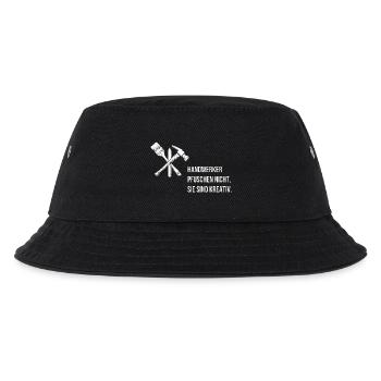Handwerker pfuschen nicht, sie sind kreativ. - Kinder Bucket Hat - Schwarz - Vorne