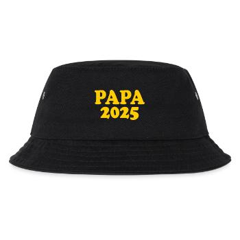 Papa 2025 - Kinder Bucket Hat - Schwarz - Vorne