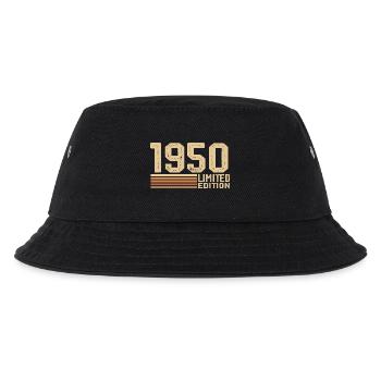 Born in 1950 Birthday - 1950 Vintage 1950 Gift - Kids’ Bucket Hat - black - Front
