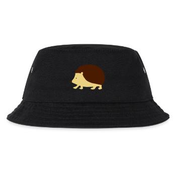 Igel - zackig - Kinder Bucket Hat - Schwarz - Vorne