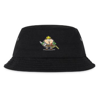 Assmex Baumeister - Kinder Bucket Hat - Schwarz - Vorne