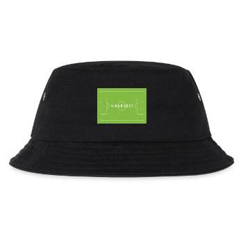 HALBZEIT – Fußball - Spielfeld - Fußballfans - Tor - Kinder Bucket Hat - Schwarz - Vorne