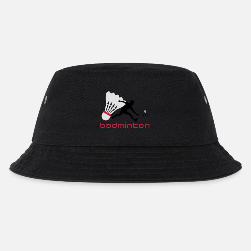 badminton_022011_t_3c - Kinder Bucket Hat - Schwarz