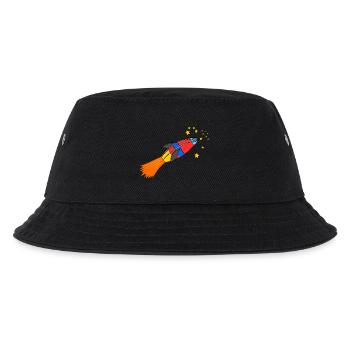 rakete - Kinder Bucket Hat - Schwarz - Vorne