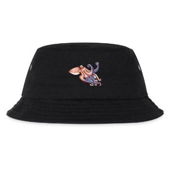 Blaue Krake - Blau Krake - Poulpe bleu - Kinder Bucket Hat - Schwarz - Vorne