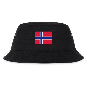 Norwegen - Kinder Bucket Hat - Schwarz - Vorne