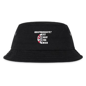 Darts auf die Hausfrauenseite? Ist okay für mich. - Kinder Bucket Hat - Schwarz - Vorne