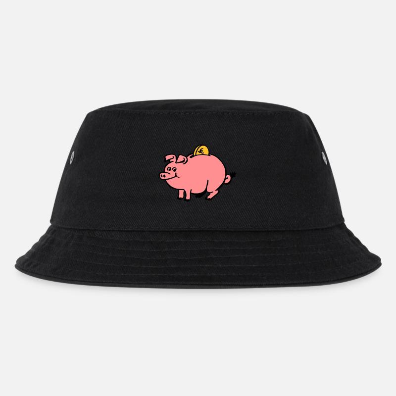 Moneybox - Kids’ Bucket Hat - black