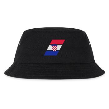 croatia stripe flag - Kids’ Bucket Hat - black - Front