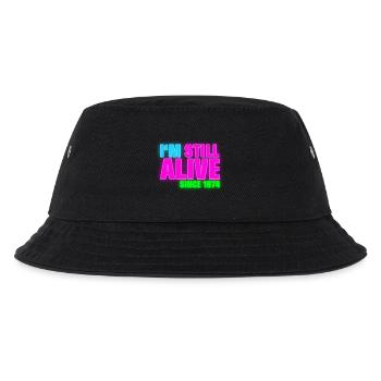NEON - Birthday - still alive since 1974 (uk) - Kids’ Bucket Hat - black - Front