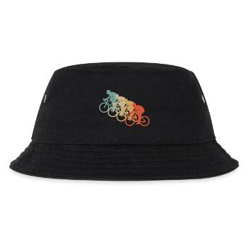 Retro Vintage Style Fahrrad Radsport Zweirad Sport - Kinder Bucket Hat - Schwarz - Vorne