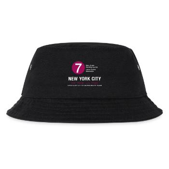 new york city metro train 7 times flushing queens - Kids’ Bucket Hat - black - Front