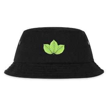 3 leaves beech leaf tree plant shape clip art d - Kids’ Bucket Hat - black - Front