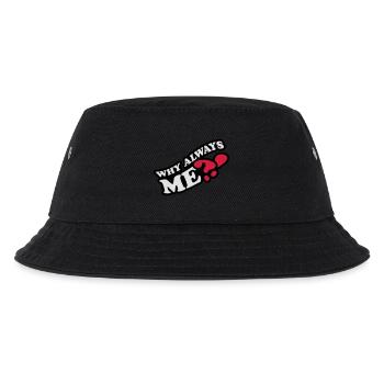 Why Always Me - Kinder Bucket Hat - Schwarz - Vorne