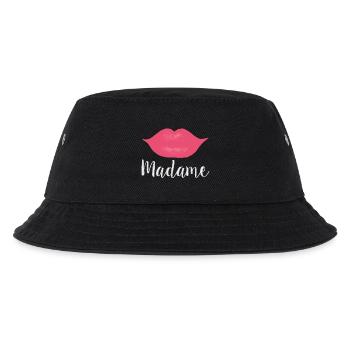 Madame Lips Big white - Kids’ Bucket Hat - black - Front