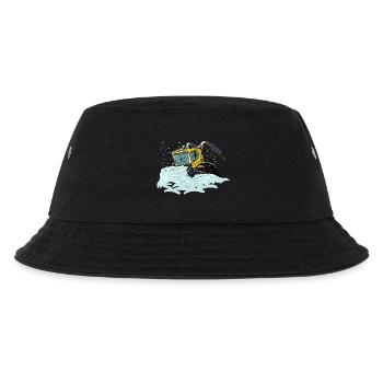 yellow snow shovel - Kids’ Bucket Hat - black - Front