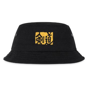 Kendo VINTAGE Stamp - Kids’ Bucket Hat - black - Front