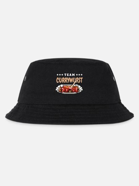 Team Currywurst - Fast Food Fan - Wurst Kult - Kinder Bucket Hat - Schwarz