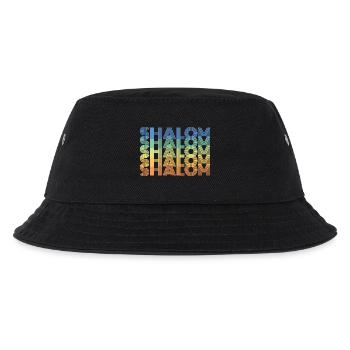 Retro Vintage Shalom Jewish Holiday Gifts - Kids’ Bucket Hat - black - Front