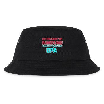 Statement Ruhestand Opa Senior Großvater - Kinder Bucket Hat - Schwarz - Vorne