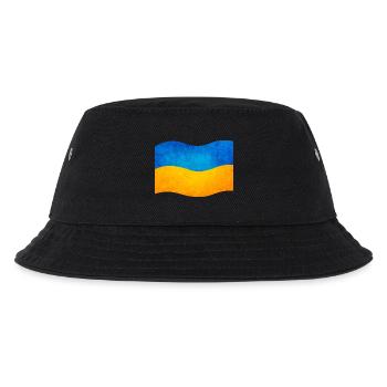 The flag of ukraine, ukrainian flag - Kids’ Bucket Hat - black - Front