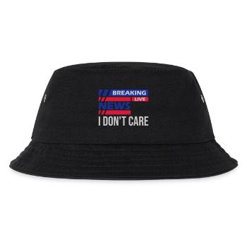 Breaking news don t - Kinder Bucket Hat - Schwarz - Vorne