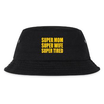 Super mom super wife super tired - Kids’ Bucket Hat - black - Front