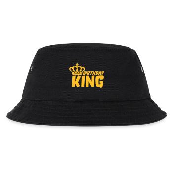 Happy Birthday King Logo - Kinder Bucket Hat - Schwarz - Vorne