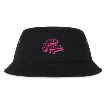 Hallo Dreizehn - Süßer 13. Geburtstag 13 Jahre alt - Kinder Bucket Hat - Schwarz - Vorne