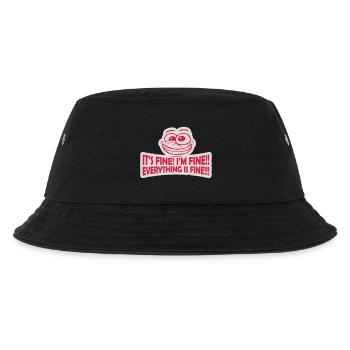 everything is fine Zitat - Kinder Bucket Hat - Schwarz - Vorne