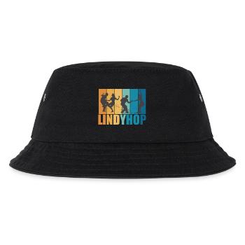 Lindy Hop Vintage Retro Dancer Lindyhop Gift - Kids’ Bucket Hat - black - Front