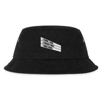 I came saw forget - Kinder Bucket Hat - Schwarz - Vorne