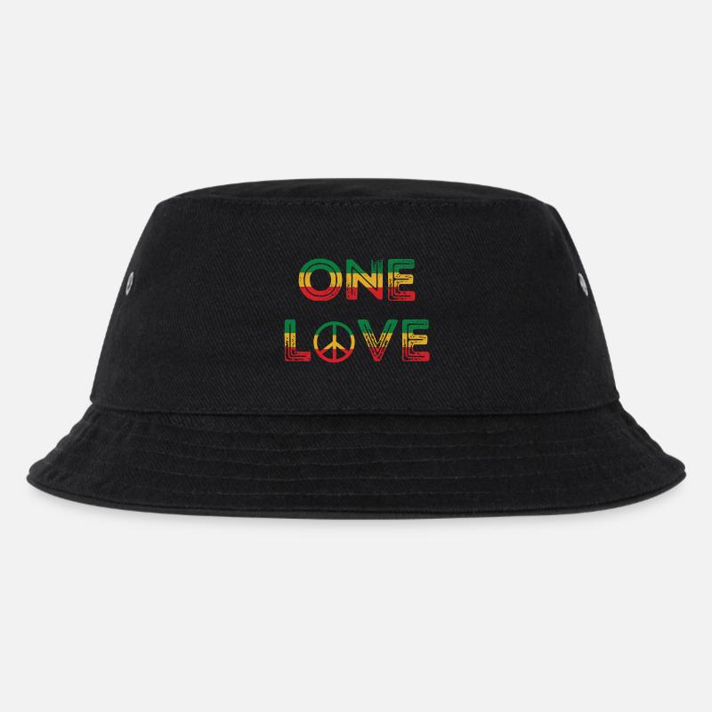 One Love Reggae Peace - Bob Enfant - noir