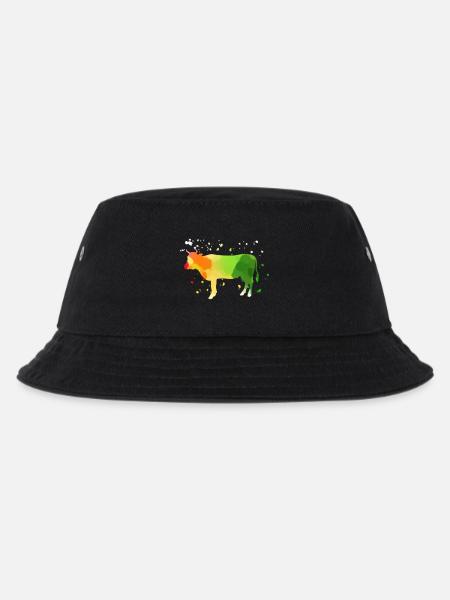 Kuh - Kinder Bucket Hat - Schwarz