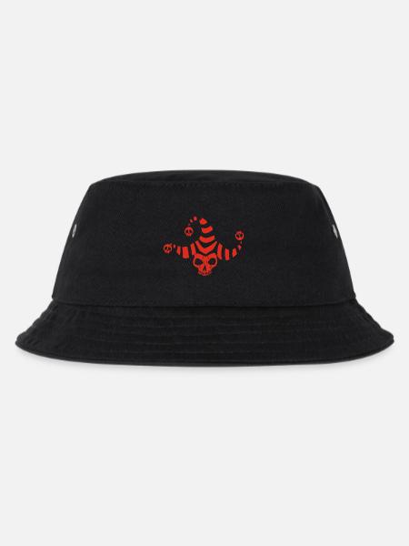 Roter Goblin-Schädel - Kinder Bucket Hat - Schwarz