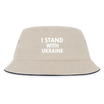 I stand with ukraine - Kids’ Bucket Hat - ecru/navy - Front