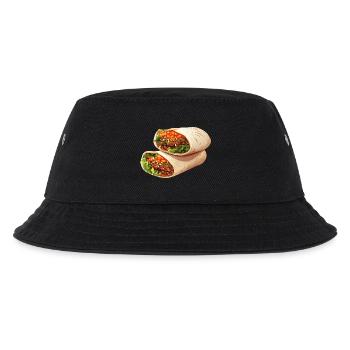 Döner Wrap Dürüm Culinary Street Food Design - Kids’ Bucket Hat - black - Front
