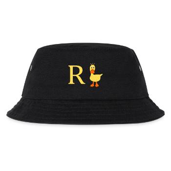 Rente Ente - Kinder Bucket Hat - Schwarz - Vorne
