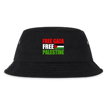Free gaza free palestine - Kids’ Bucket Hat - black - Front