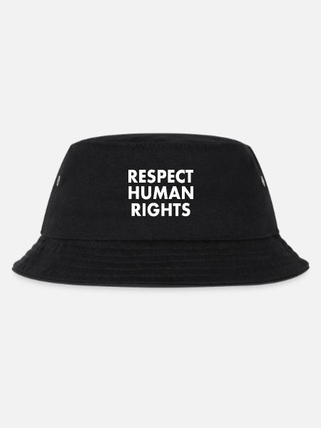 Respect human rights - Bob Enfant - noir