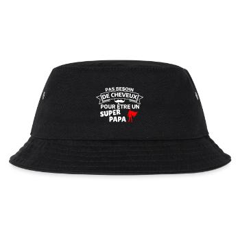 Humour Super Papa Cape Cheveux - Bob Enfant - noir - Devant