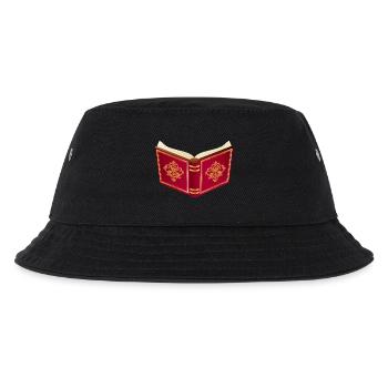 offenes rotes Buch für Santa Claus und Weihnachten - Kinder Bucket Hat - Schwarz - Vorne