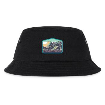 Regionaler Naturpark Vercors: Majestätische Natur - Kinder Bucket Hat - Schwarz - Vorne