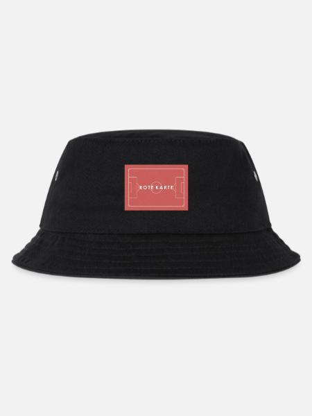 ROTE KARTE Fußball Statement - Kinder Bucket Hat - Schwarz