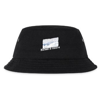 Nature is calling Winter - Kinder Bucket Hat - Schwarz - Vorne
