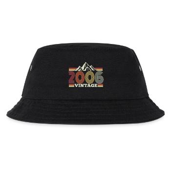 18th Birthday Vintage Mountains Hiking - Kids’ Bucket Hat - black - Front
