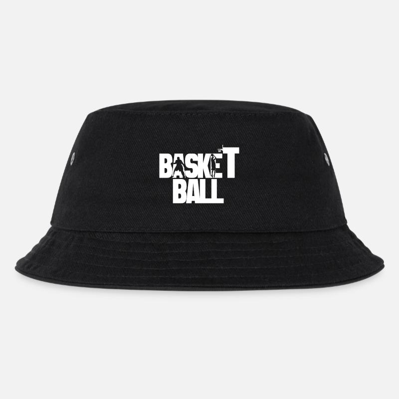 Basketball - Kinder Bucket Hat - Schwarz