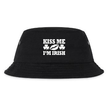 kiss me im irish - Kinder Bucket Hat - Schwarz - Vorne