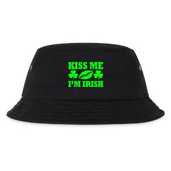 Kiss me im irish - Kinder Bucket Hat - Schwarz - Vorne