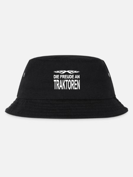 Traktor - Kinder Bucket Hat - Schwarz